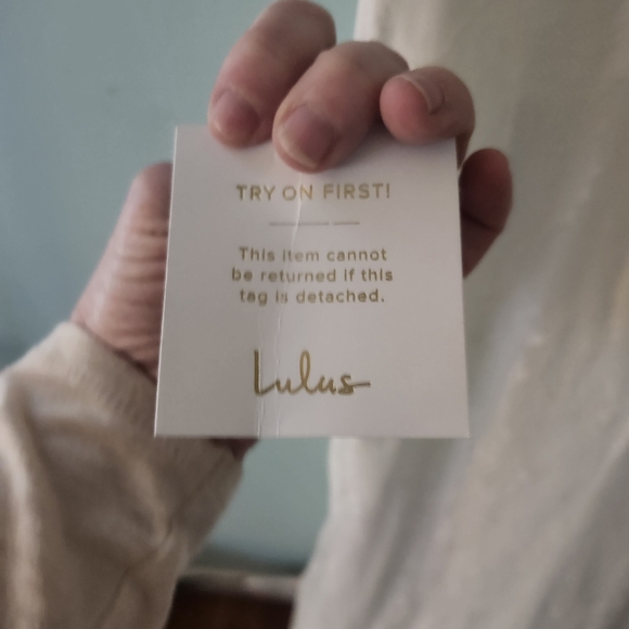 Lulu's Eternally Adored White Lace Embroidered mermaid maxi Wedding Dress size - Picture 8 of 12